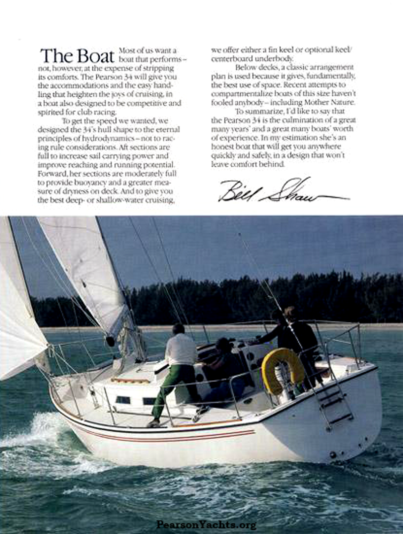 34 pearson sailboat